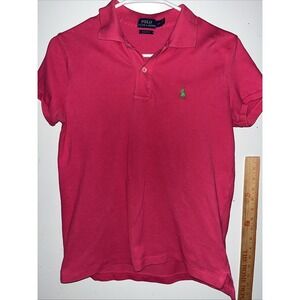 Polo Ralph Lauren Polo Men's Shirt Size Small Pink Green Horse  Preppy Classic